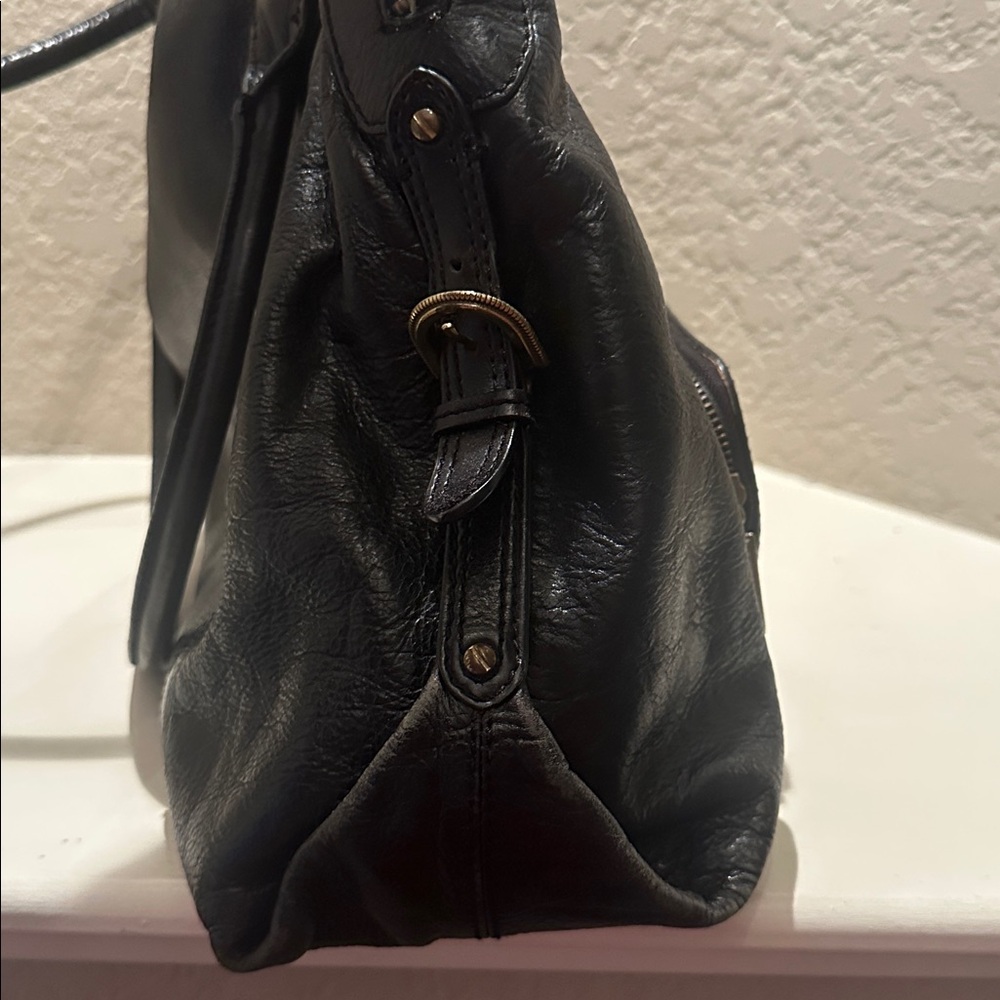 Cole Haan Vintage Y2K Style Side Buckle All Leather Cole Hann Handbag - Picture 3 of 10